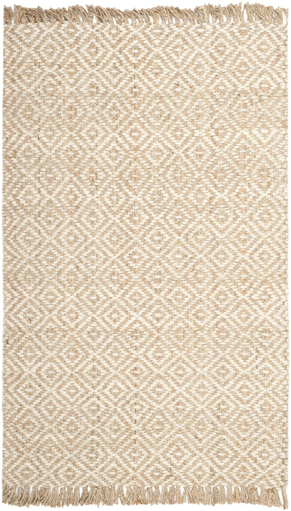 Manuela Geometric Handmade Flatweave Jute/Sisal Natural/Ivory Area Rug | Wayfair North America