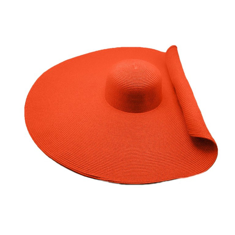 Fanvereka Women's Wide Brim Straw Hat Summer Foldable Beach Cap Oversized Sun Hat for Women | Walmart (US)