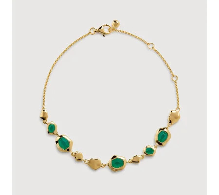 Odyssey Gemstone Pebbled Chain Bracelet | Monica Vinader (Global)
