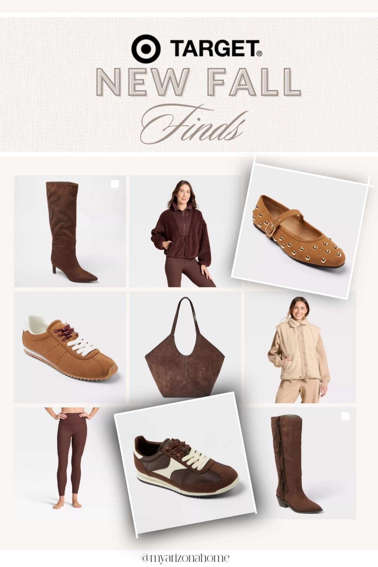 New Fall Target Finds 🤎 - Brown Boots - Fall tennis shoes - brown bag - winter jacket - #boots #jacket #target #targetfall 


#LTKSaleAlert #LTKStyleTip #LTKSeasonal