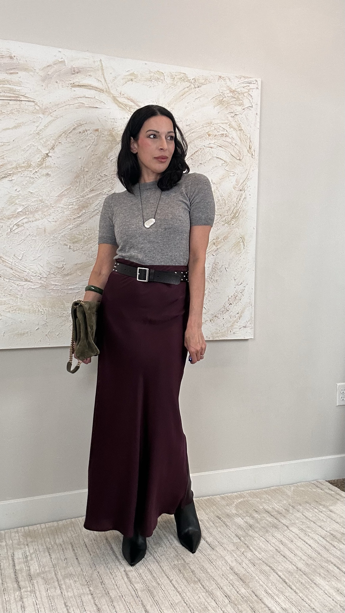 Grey & burgundy 

#LTKStyleTip #LTKOver40 #LTKSeasonal