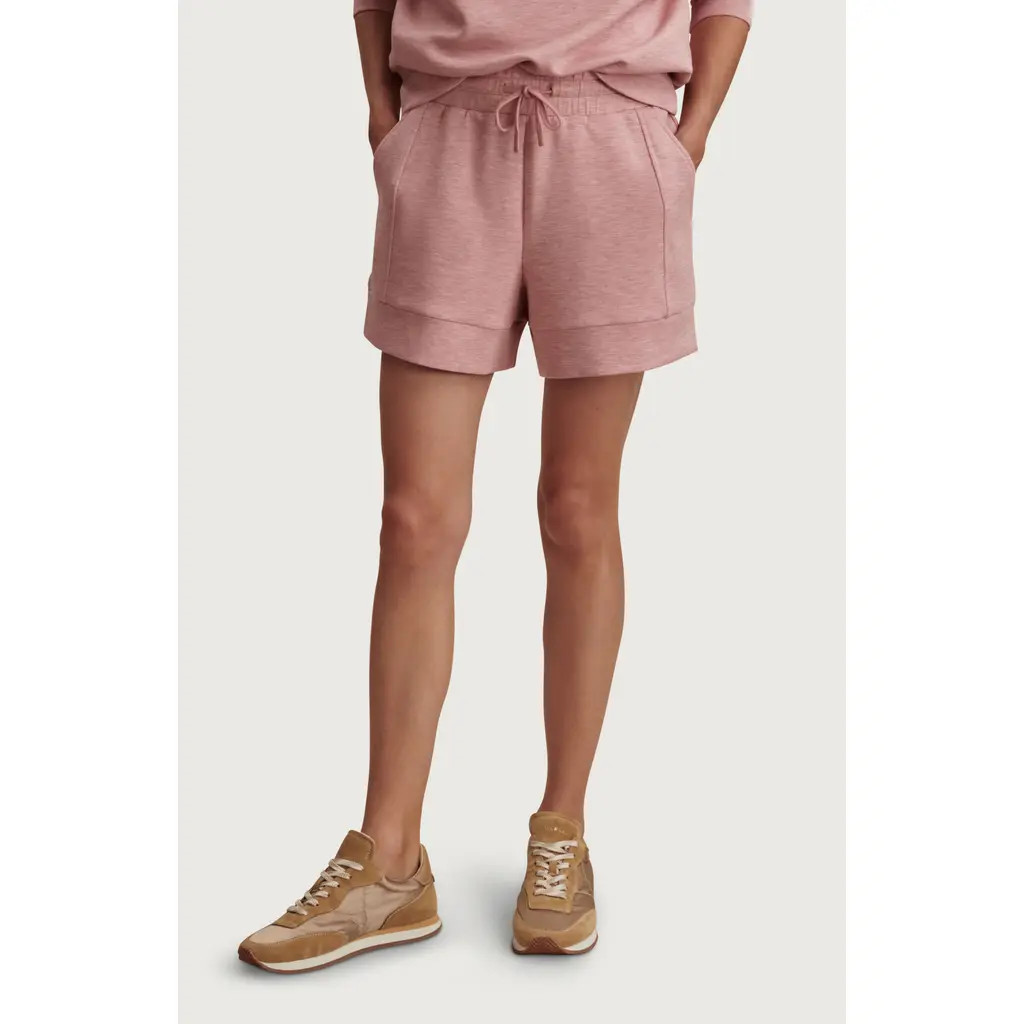 Varley Atrium High Waist Shorts in Rose Marl at Nordstrom, Size Medium | Nordstrom