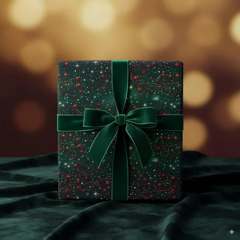 Starry Night Christmas Wrapping Paper, Festive Celestial Galaxy Print,  Christmas Aesthetic, Wrap... | Walmart (US)