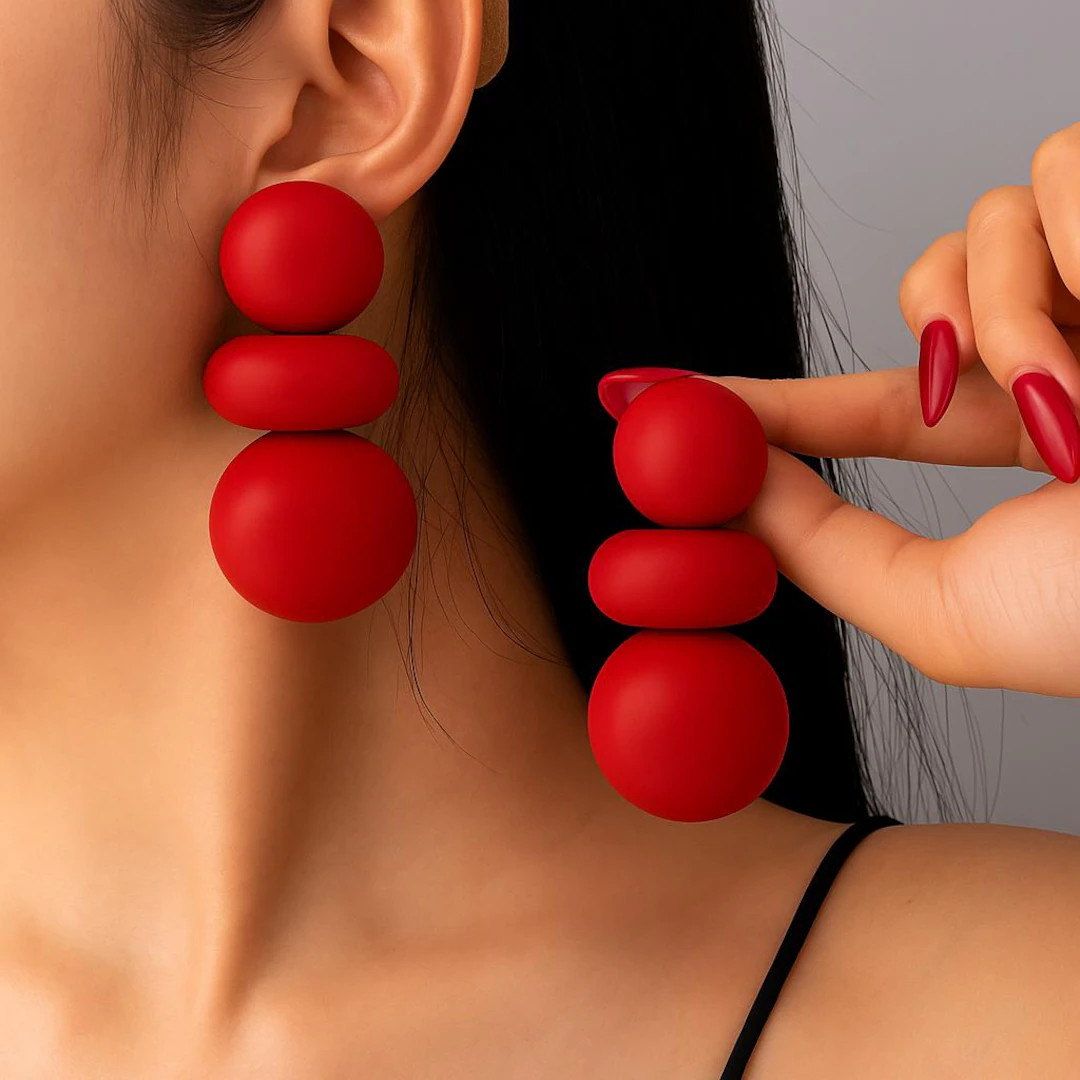 Handmade Geometric Artistic Earrings – Modern Minimalist Statement Drop Jewelry | Etsy (US)