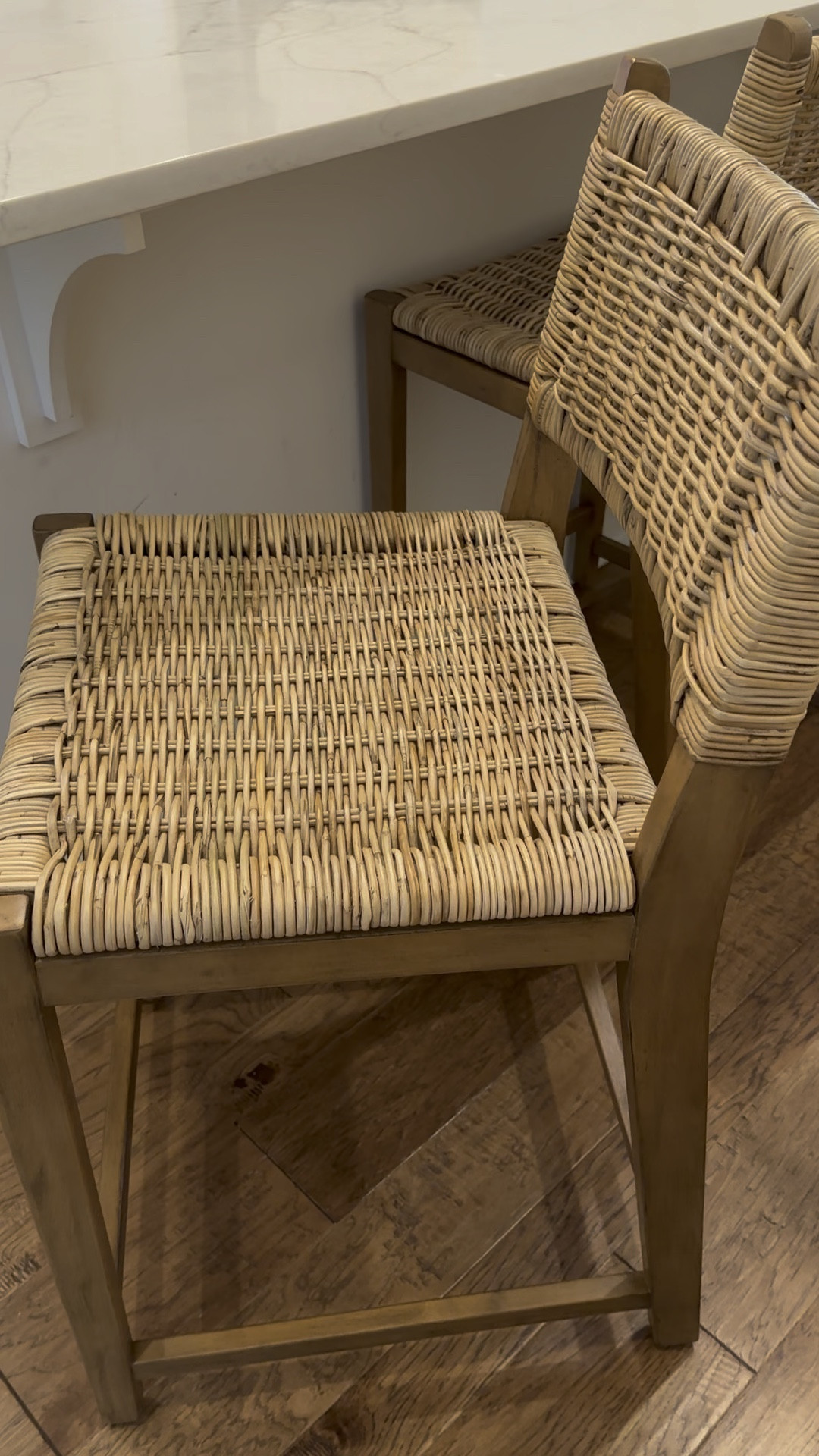 Our new kitchen counter stools from World Market! I love them, they are so pretty and a major upgrade to our kitchen. 

#LTKhome #LTKfamily #LTKFind