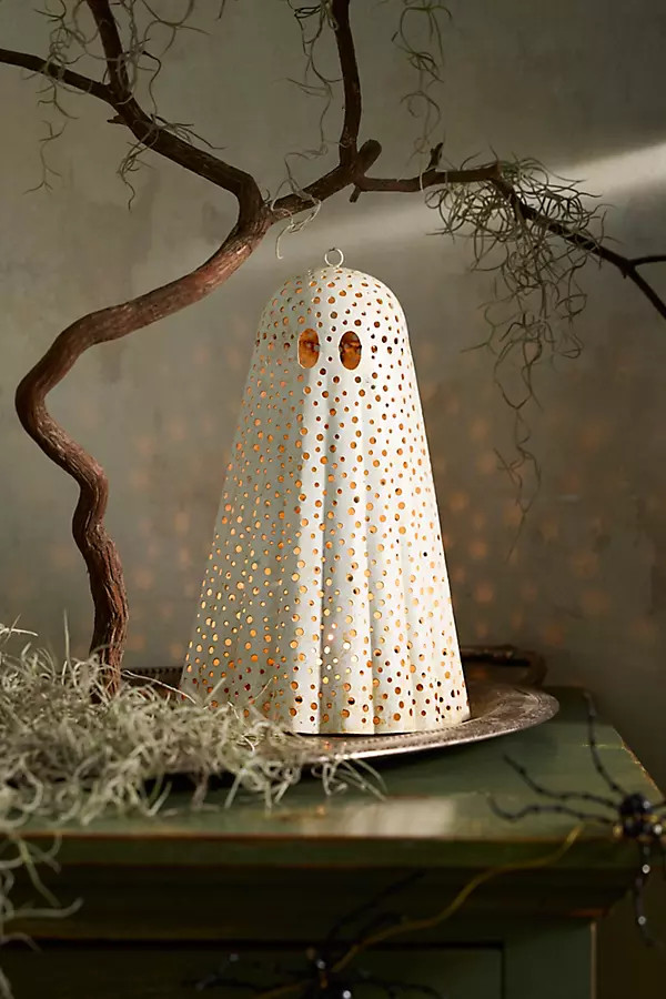 Punched Iron Ghost Lantern | Anthropologie (US)