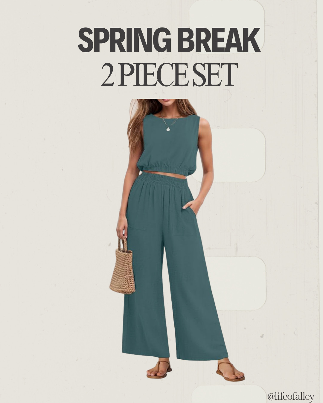 Spring break outfit idea- affordable two piece set from Amazon!  

 #LTKSpringSale #LTKootd #LTKOver40