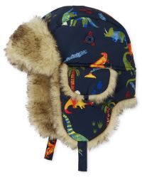 Toddler Boys Dino Print Trapper Hat | The Children's Place CA - TIDAL | The Children's Place