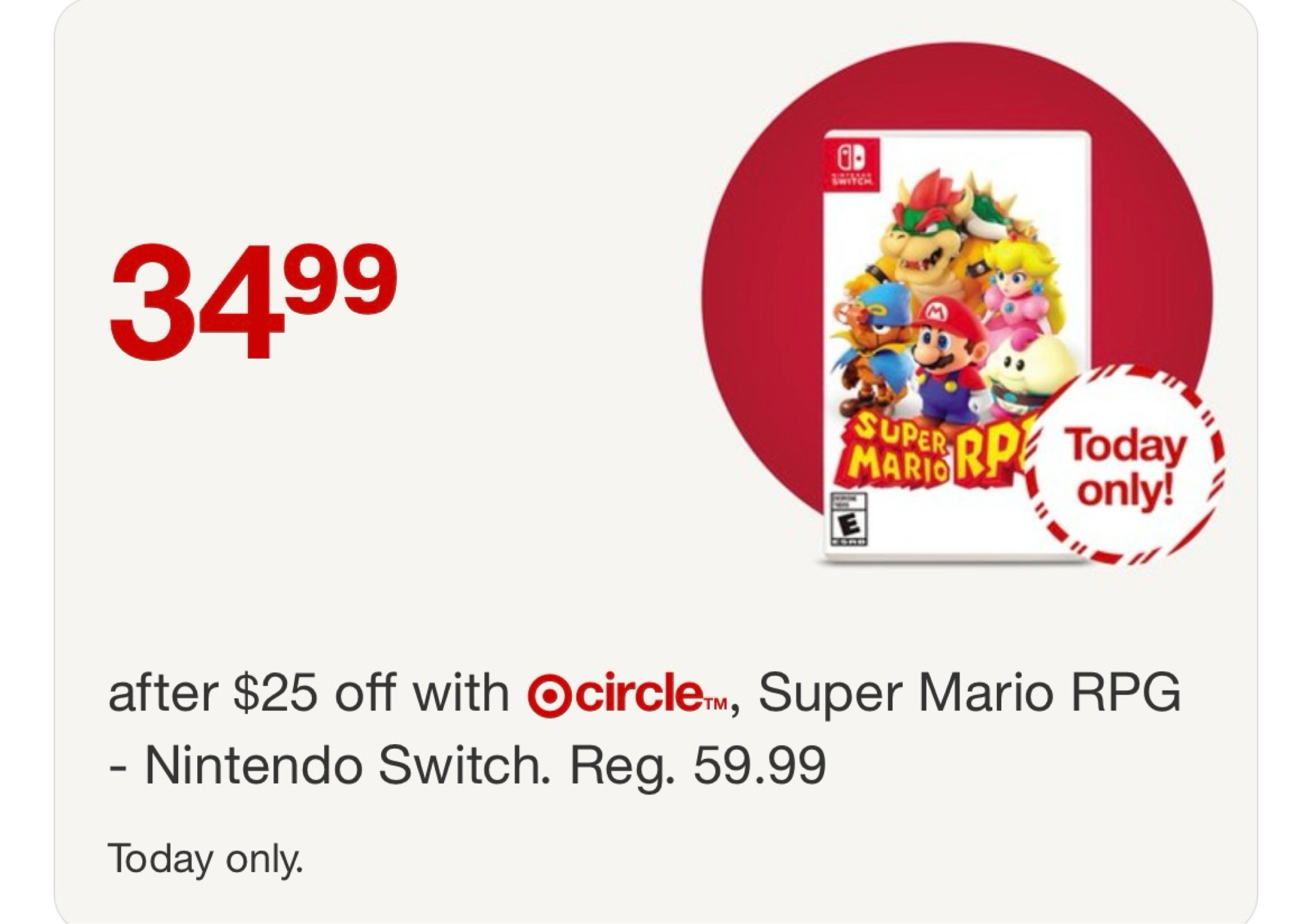 Super Mario Switch Game $25 off with target circle 

#LTKHoliday #LTKKids #LTKCyberWeek