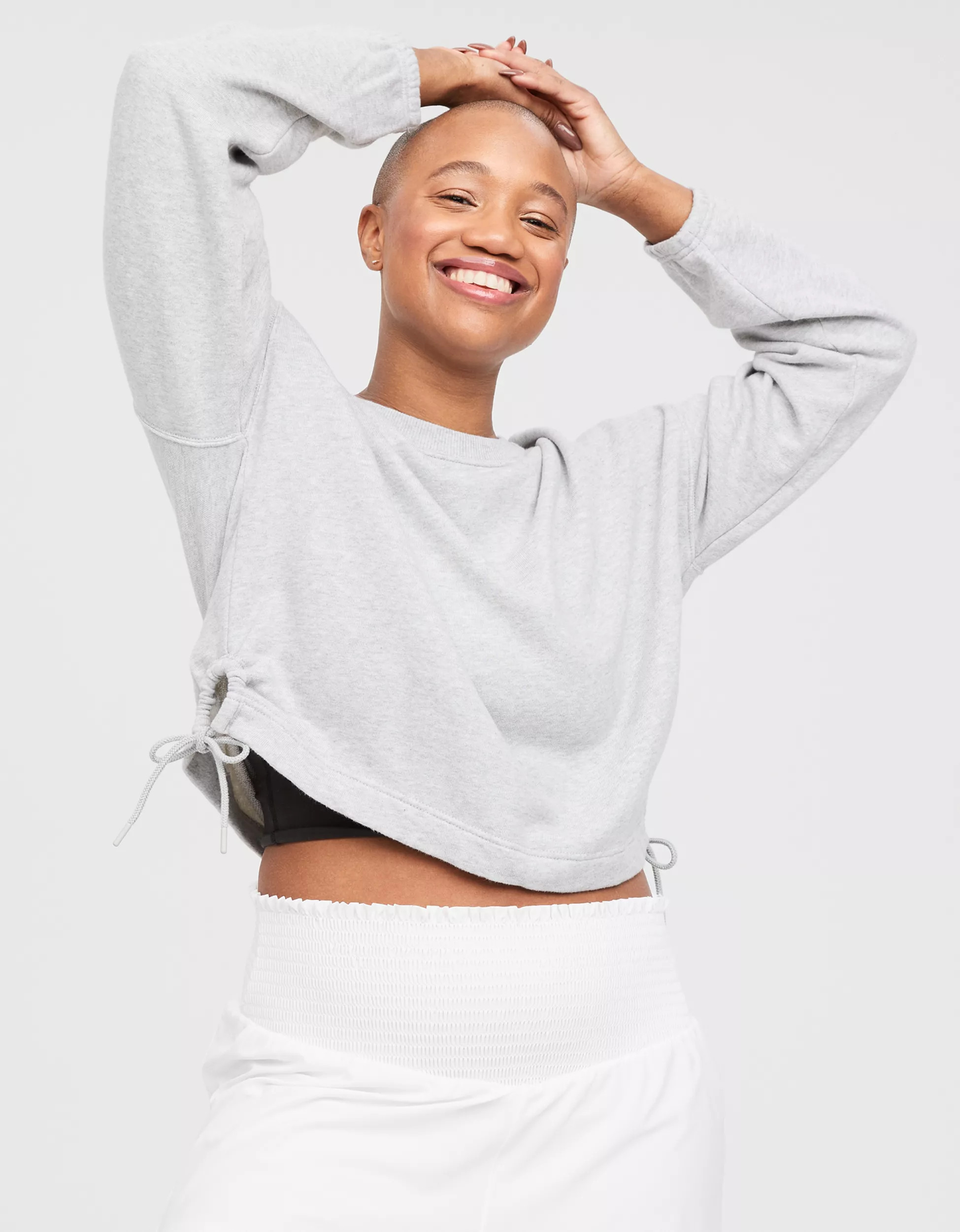 OFFLINE By Aerie Weekend Side Tie Sweatshirt | Aerie