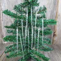 Vintage Glass Icicle Ornaments Spun Twisted 12 Pieces Kurt Adler Iridescent 5 Inch Ice Snow Vtg Christmas Decoration | Etsy (US)