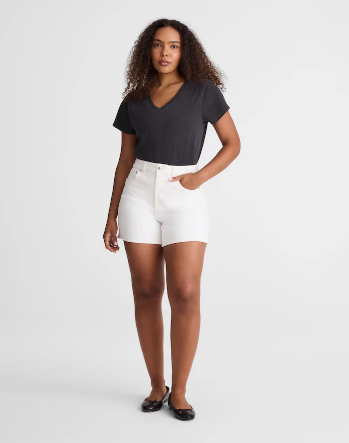 The Curvy Perfect Vintage Mid-Length Jean Short | Madewell