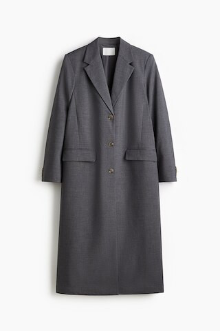 H & M - Long blazer - Grey | H&M (UK, MY, IN, SG, PH, TW, HK)