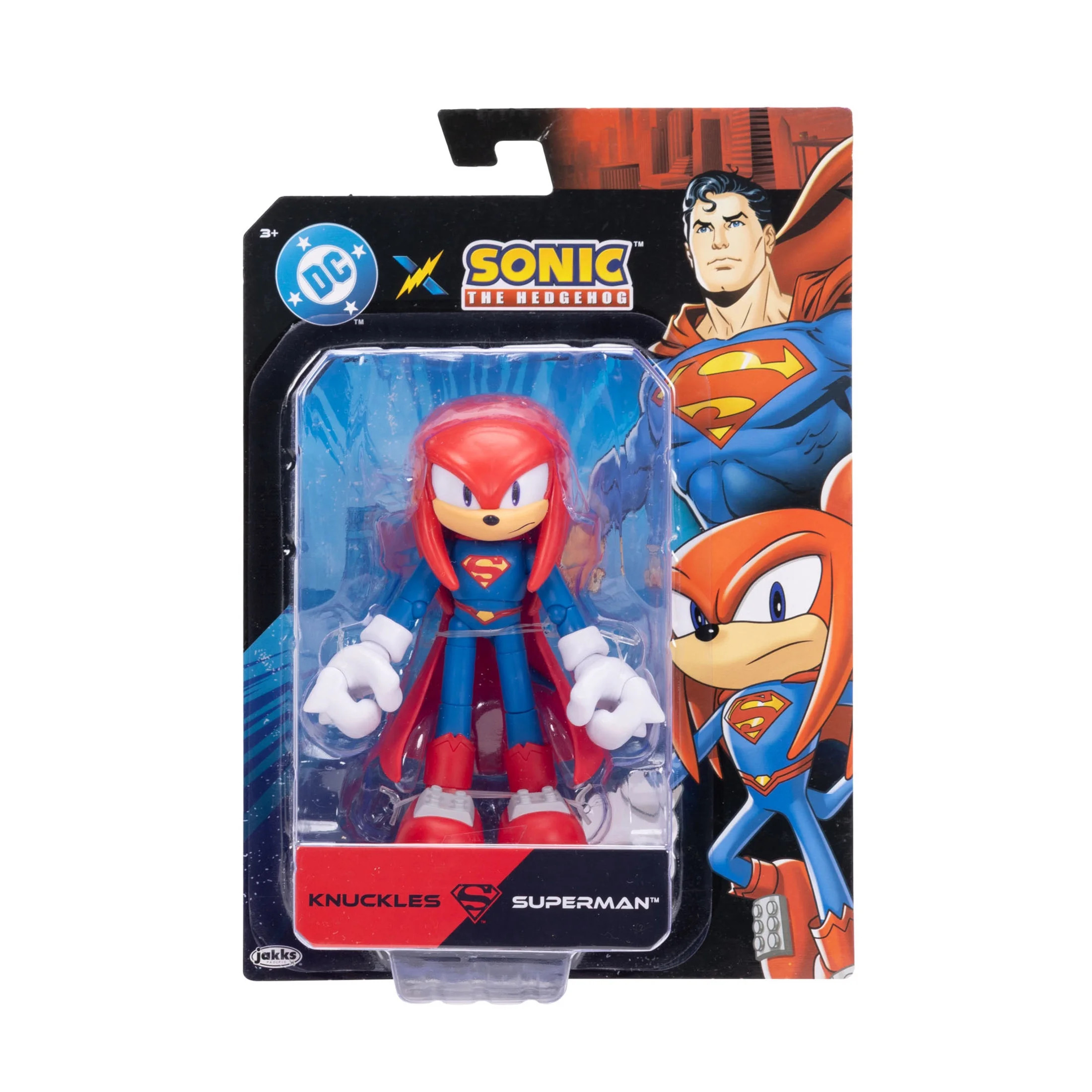 Sonic X Dc 5 Inch Knuckles As Superman Action Figure | Walmart (US)
