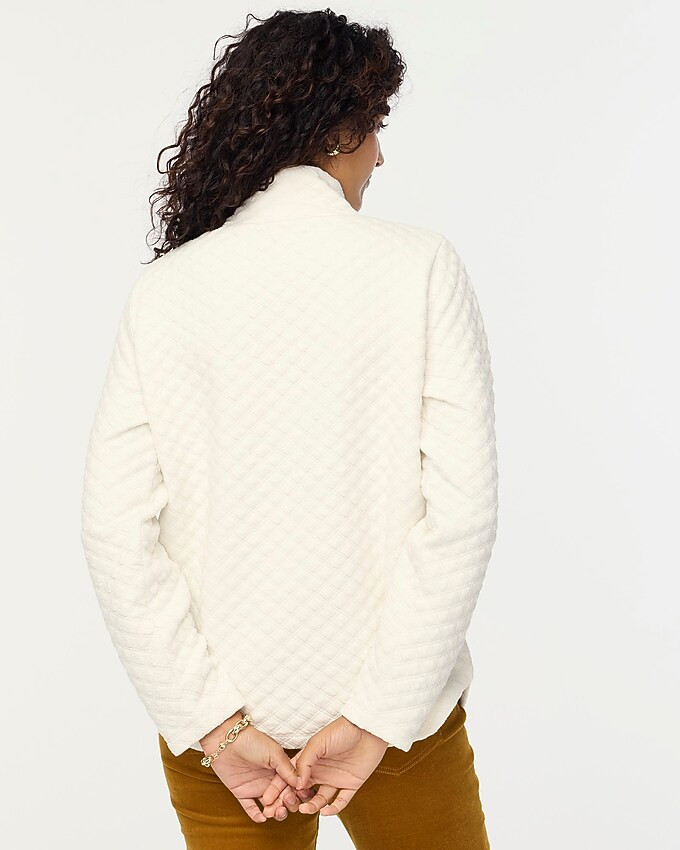 Quilted mockneck pullover | J.Crew Factory