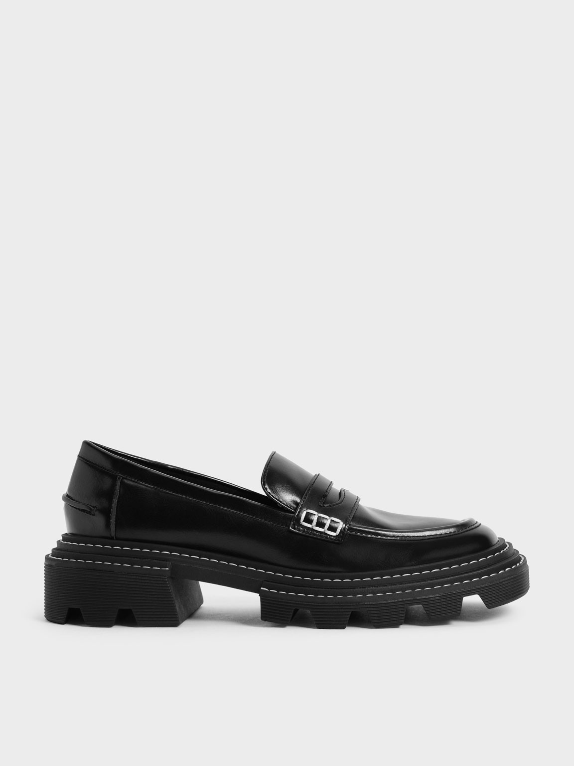 Perline Chunky Penny Loafers
 - Black | Charles & Keith UK