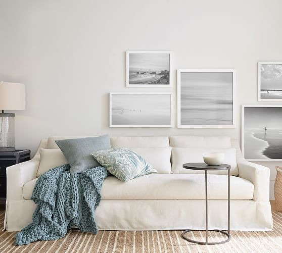 York Slope Arm Deep Seat Slipcovered Sofa | Pottery Barn (US)