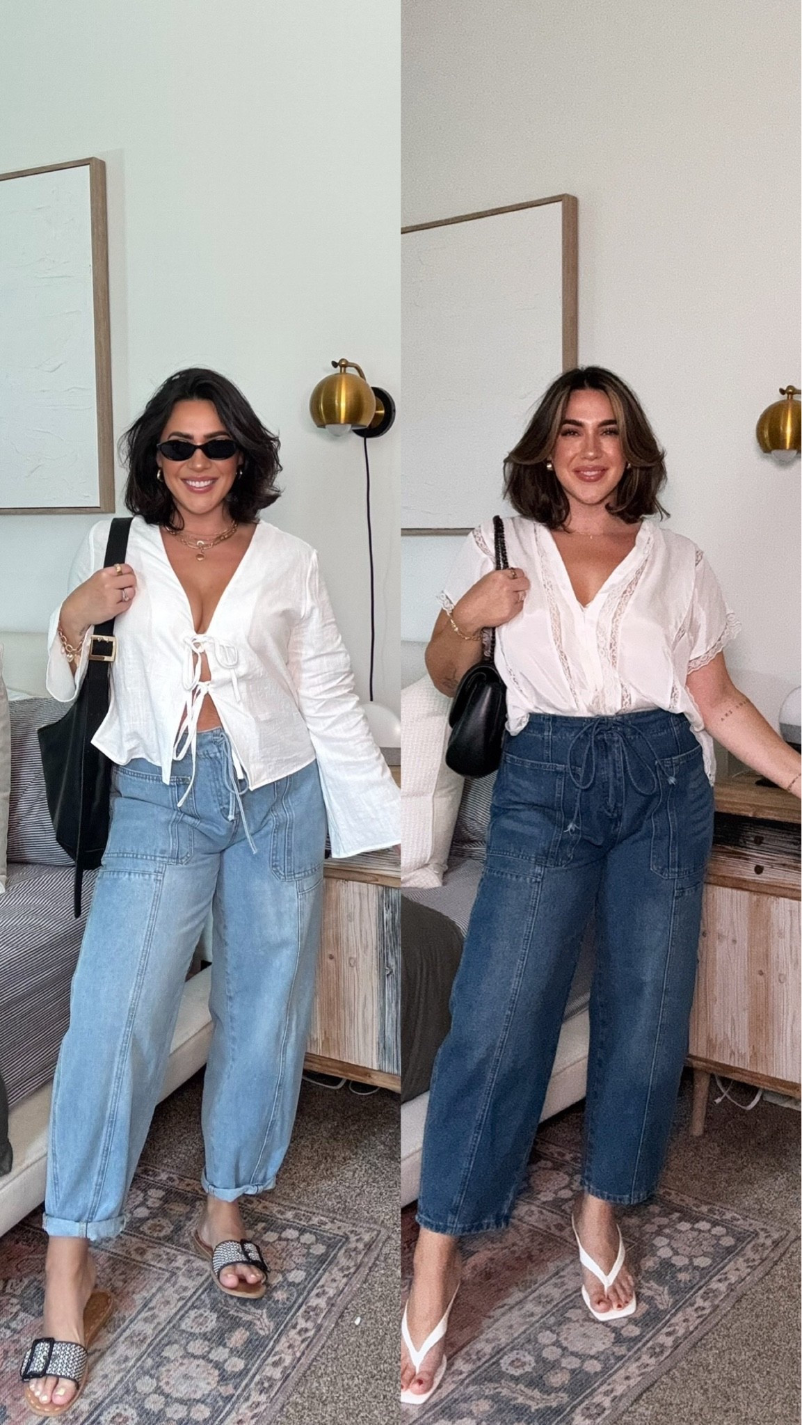 The cutest comfiest tie jeans from Amazon, they sell out every year. Perfect summer to fall jeans. I do a L!

#LTKootd #LTKMidsize #LTKSeasonal