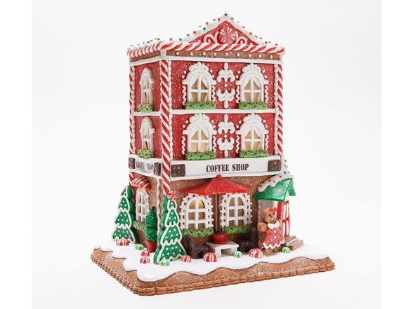 Illuminated Gingerbread Coffee Shop | Woot!
