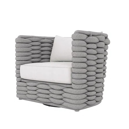Wailea Exteriors Swivel Patio Chair with Cushion | Wayfair North America