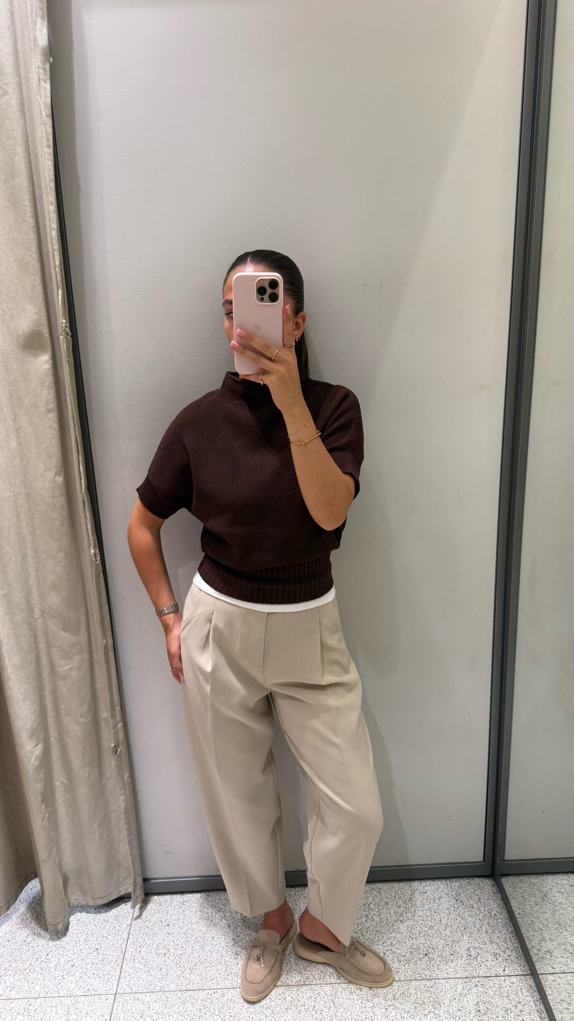 Workwear - officewear - chic - brown knit - tailored trousers - summer - autumn

#LTKautumn #LTKstyletip #LTKworkwear