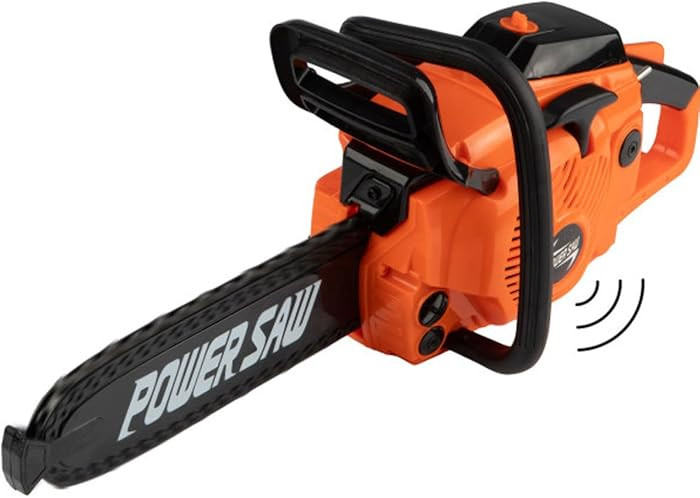 HEY! PLAY! Toy Chainsaw - Fake Outdoor Power Tool for Pretend Play - Battery-Powered with Pull Co... | Amazon (US)