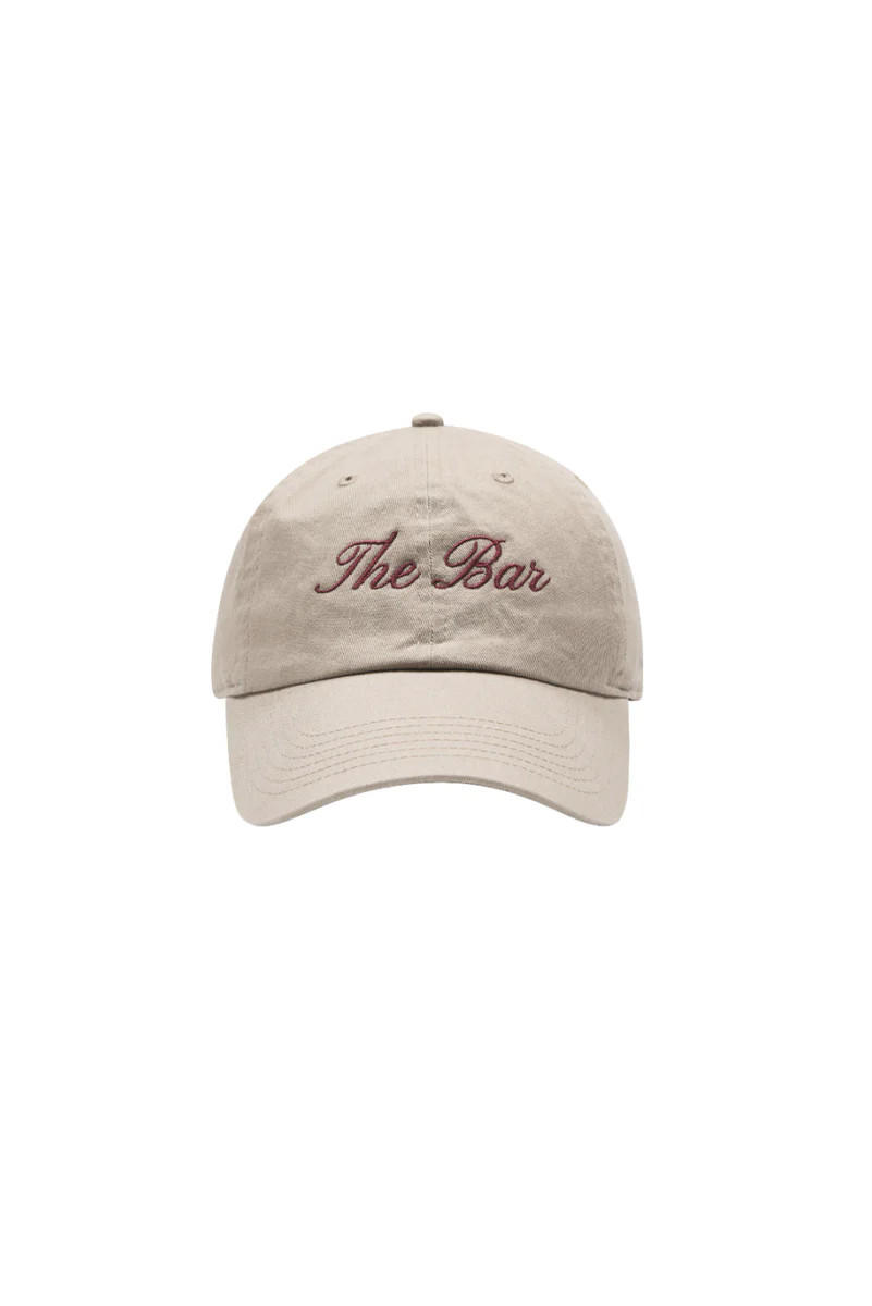 THE BAR HAT BEIGE/MAROON | The Bar
