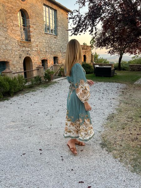 A favorite Italy outfit! This cotton Zimmerman dress was perfect for cooler evenings and to pack in my suitcase. 

#LTKstyletip #LTKtravel