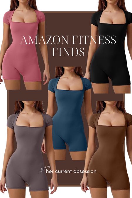 These activewear rompers are sooo cute. I’m eyeing the black one. I’m going to pair with some slouchy socks, dad shoes and a trench coat for fall. 

#LTKFind #LTKunder50 #LTKstyletip