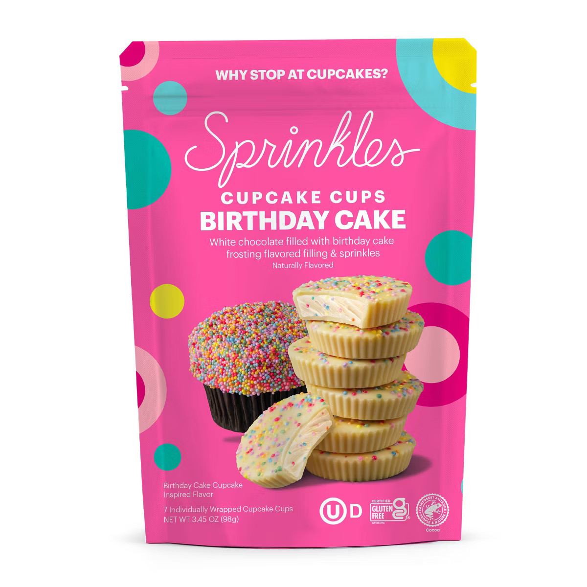 Sprinkles Chocolate Birthday Cake Cups – 3.45oz | Target