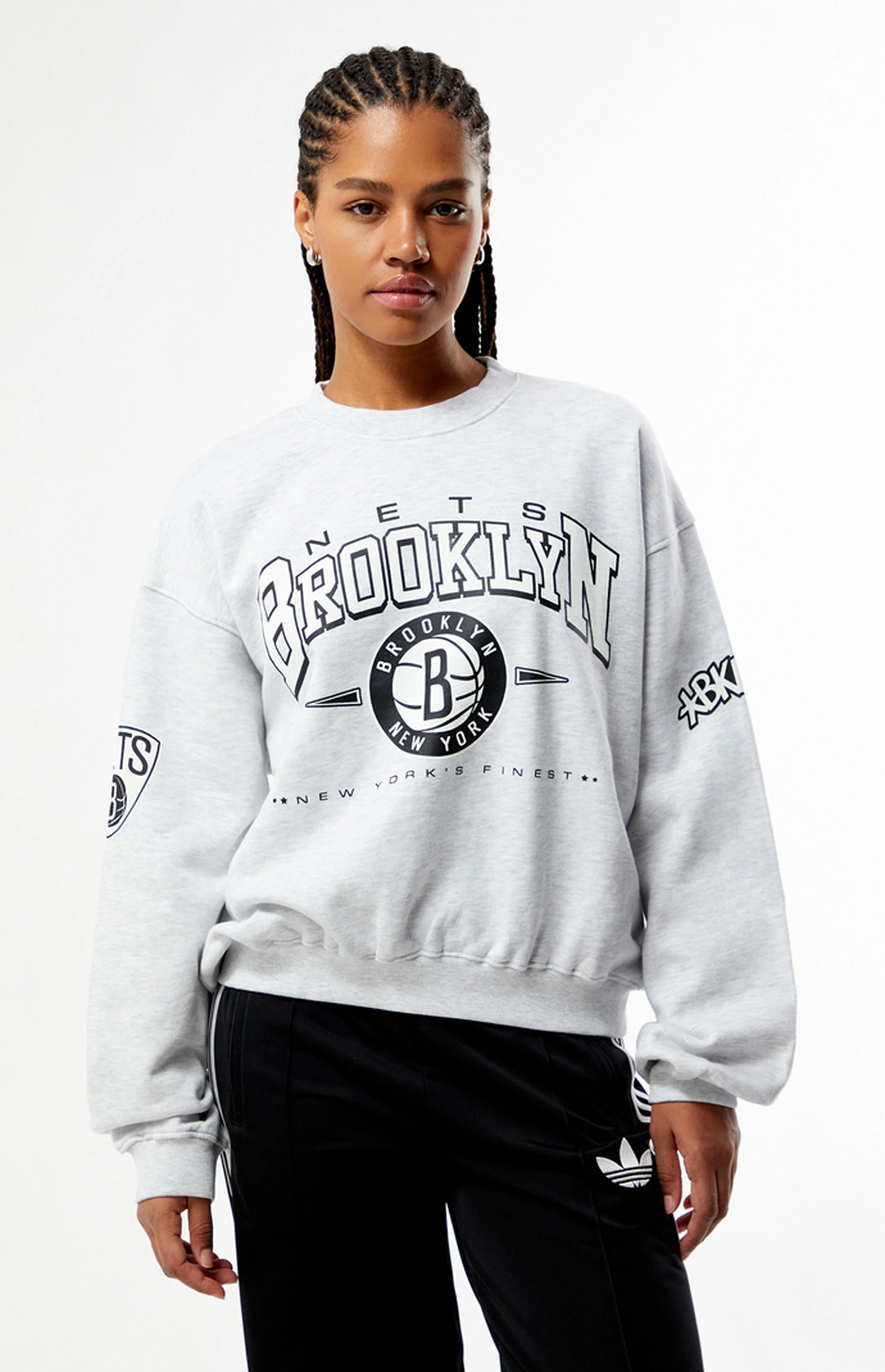 QORE Brooklyn Nets Crew Neck Sweatshirt | PacSun