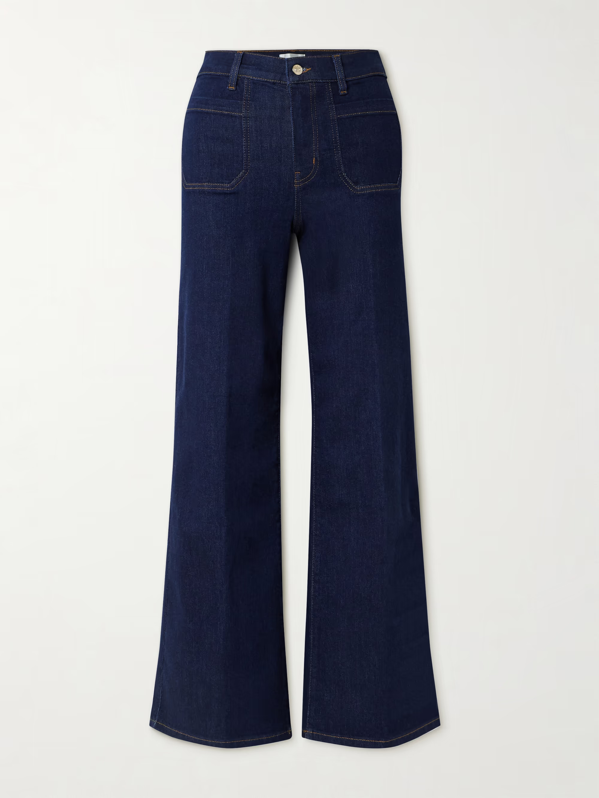 Le Slim Palazzo Modernist Pocket high-rise wide-leg jeans | NET-A-PORTER (US)