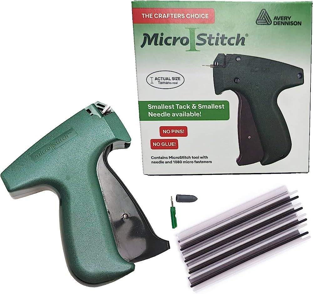 MicroStitch Tagging Gun Kit – Includes 1 Needle, 480 Black Fasteners & 600 White Fasteners (Sta... | Amazon (US)