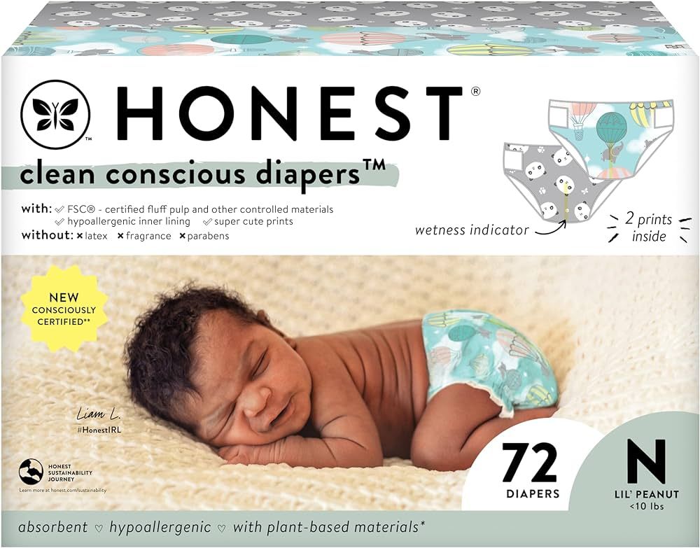 The Honest Company Clean Conscious Diapers | Plant-Based, Sustainable | Above It All + Pandas | C... | Amazon (US)