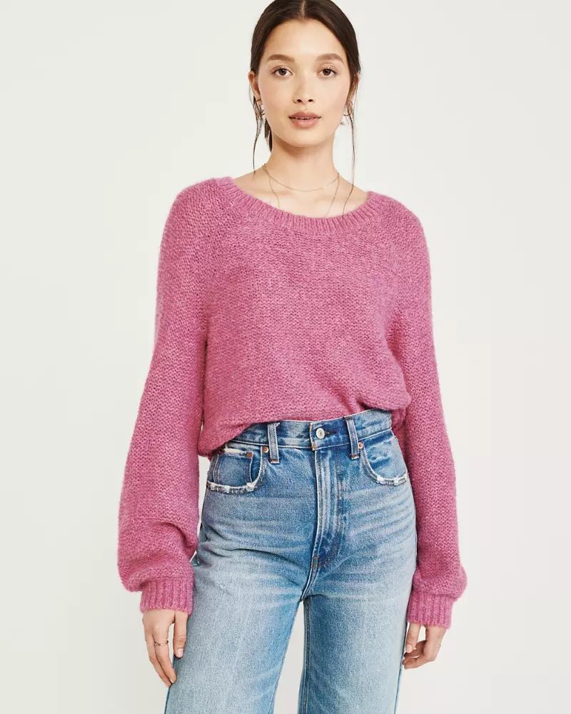 Slouchy Crew Sweater | Abercrombie & Fitch US & UK