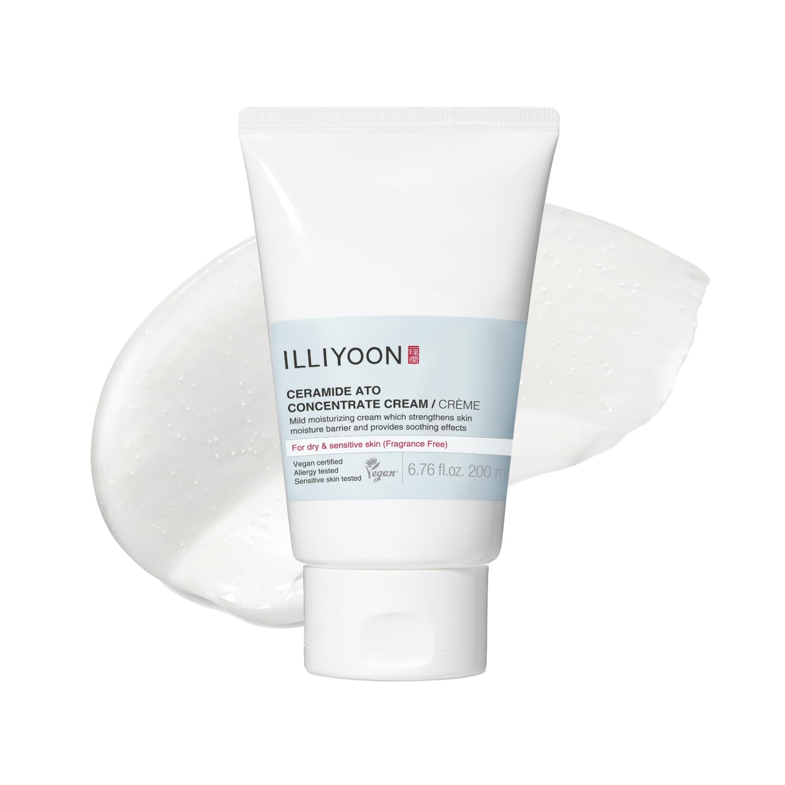 ILLIYOON Ceramide Ato Concentrate Cream (200ml, 6.76 Fl Oz) | Moisturizer for Dry&Sensitive Skin, 100hr Hydration, Restoring Skin Barrier | Gentle for Infants and Adults | Vegan | Fragrance Free | Amazon (UK)