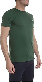 Lacoste Men's Short Sleeve Pima Crewneck Tee | Amazon (US)