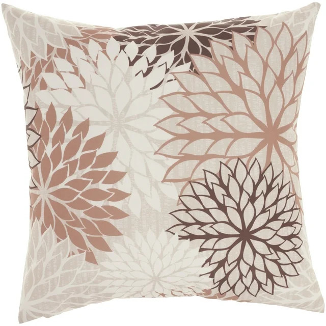 Mina Victory Aloha Indoor/Outdoor Natural 20" x 20" Throw Pillow - Walmart.com | Walmart (US)