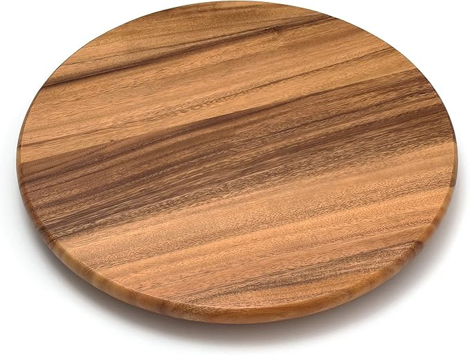 Lipper International Acacia Wood 16" Lazy Susan Kitchen Turntable | Amazon (US)