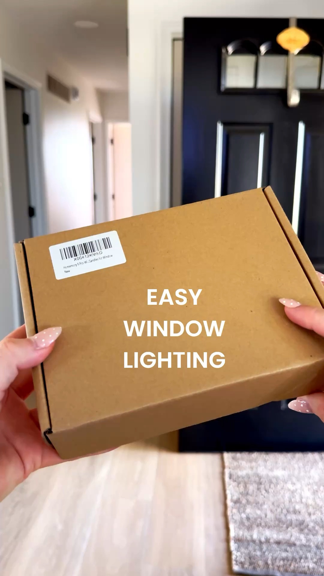 Light up your windows without cords or timers! These battery lights have a solar sensor so they switch on at dusk + stick right to the glass. Perfect for adding curb appeal in seconds. #HomeLighting #AmazonHome #FallDecor
