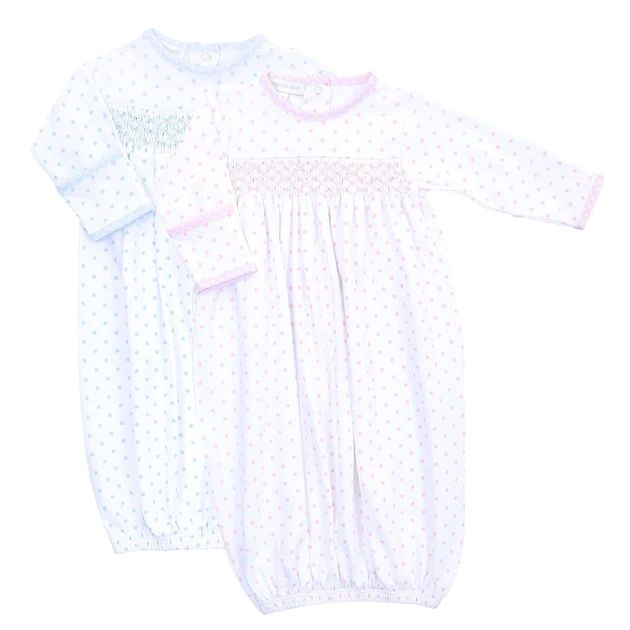 Polka Dot Smocked Essentials Gown | Classic Whimsy