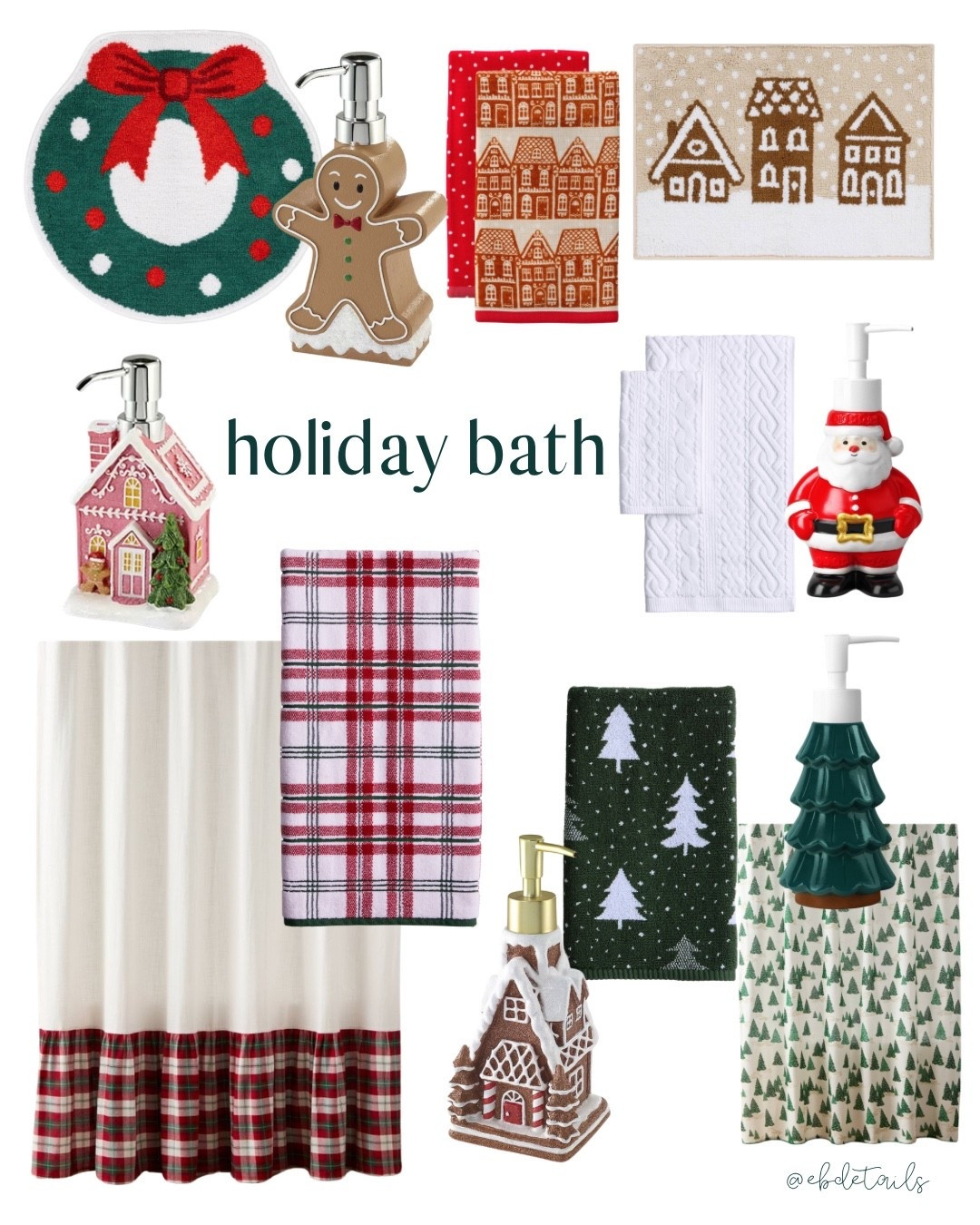 Christmas bathroom. Christmas towels. Christmas soap dispenser. Holiday bathroom. Holiday shower curtain. Christmas shower curtain  

#LTKSeasonal #LTKHome #LTKHoliday
