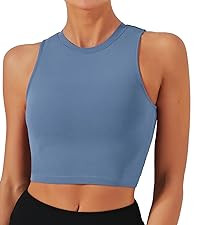 Natural Feelings Nudi Sports Bras for Women Removable Padded Yoga Tank Tops Sleeveless Fitness Wo... | Amazon (US)