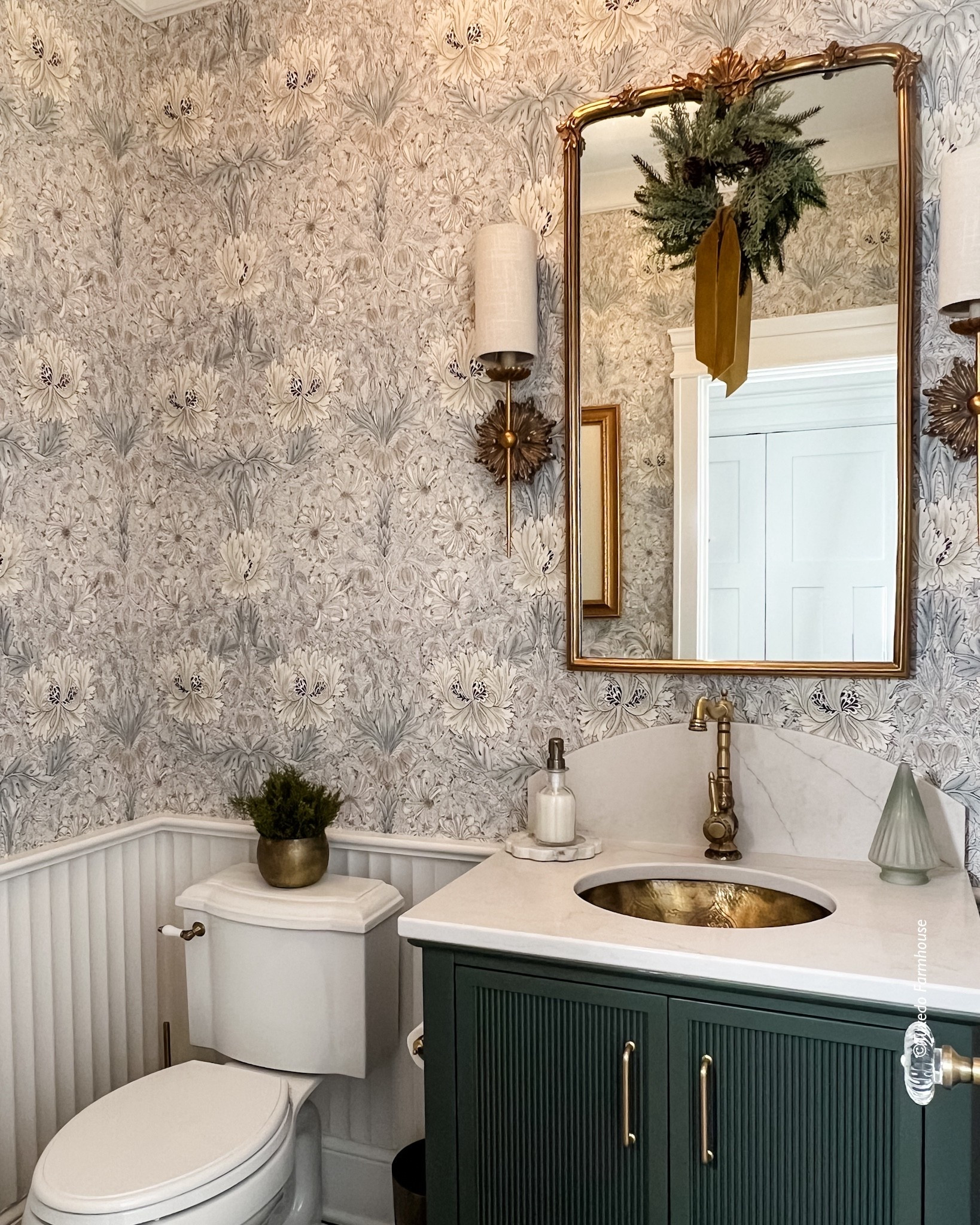 A touch of the Holidays in every room!  A little goes a long way in my powder room.  This wreath ribbon combo ties it in perfectly to the rest of my home!

 

 

#LTKSeasonal #LTKHoliday #LTKHome