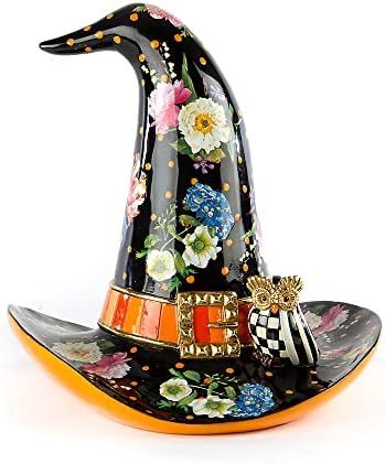 MacKenzie-Childs Flower Market Witch’s Hat, Witch Halloween Decor, Cute Witch Hat | Amazon (US)