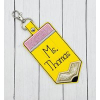 Personalized Teacher Badge Holder, Pencil Id Id Id Badge Holder | Etsy (US)