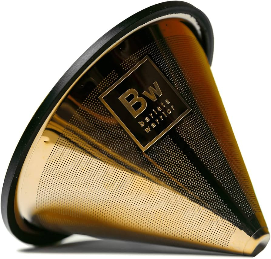 Barista Warrior Compatible with Hario V60 Pour Over Coffee Filters - Reusable Stainless Steel - B... | Amazon (US)