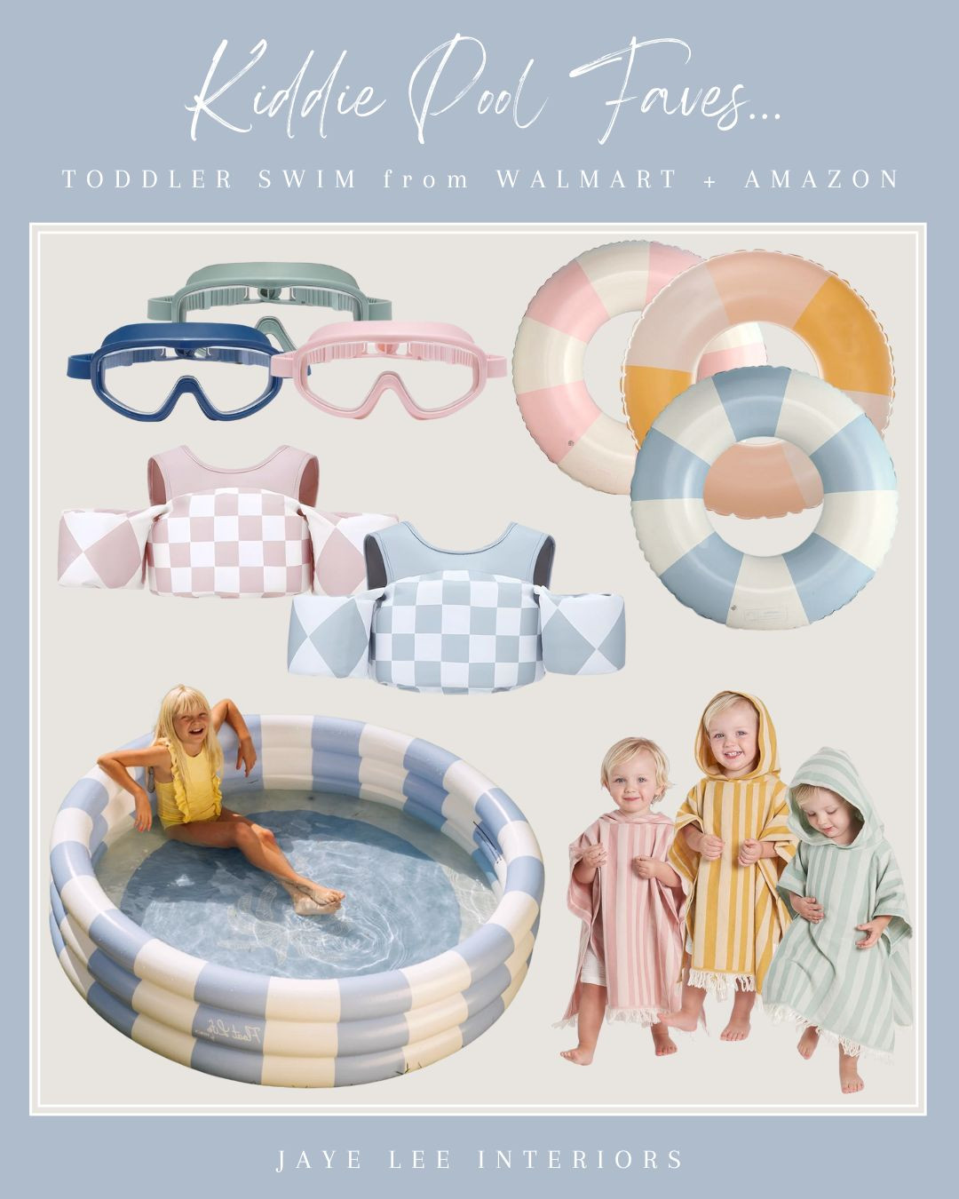 Toddler Pool Time Fun from Amazon and Walmart!

kiddie pool, toddler swim, outdoor living, toddler summer style, toddler boy swim, toddler girl swim, toddler pool, pool floats, toddler poncho towel, kids swim vest, toddler swim vest, best kids goggles, toddler goggles, no fog no slip goggles, hooded towel for toddlers, swim trunks, baby girl swimsuit 

 #LTKSummerEdit #LTKSwim #LTKKids