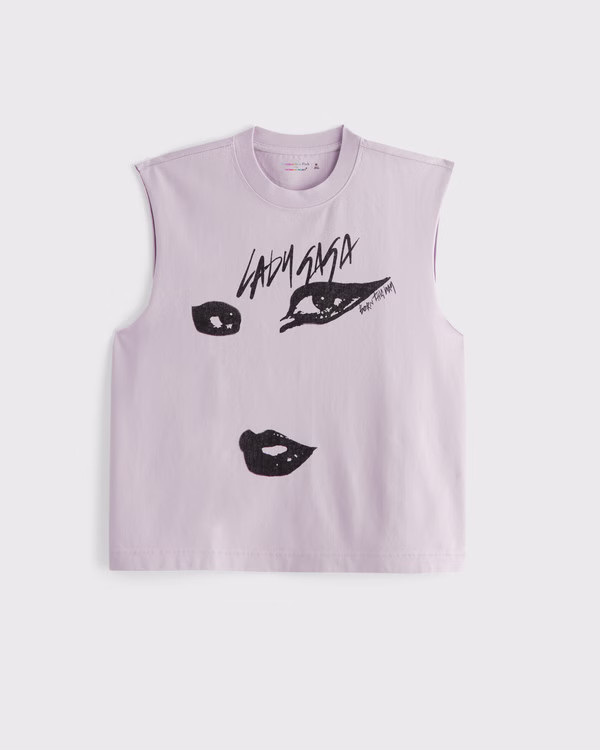 Women's Pride Cropped Lady Gaga Tank | Women's New Arrivals | Abercrombie.com | Abercrombie & Fitch (US)