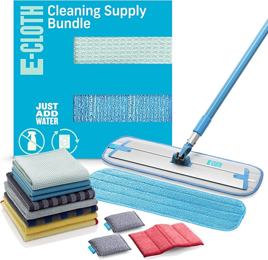 E-Cloth 13-pc Cleaning Supply Kit, Includes Microfiber Cleaning Cloth and Mop Supplies, Multi-use... | Amazon (US)